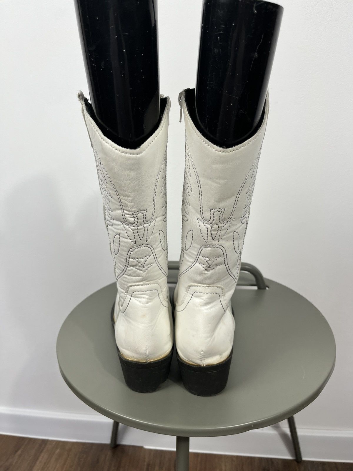 Other Women’s White Western Cowboy Boots EU 41 Faux Leather Size US 10 / IT 40 - 8 Thumbnail