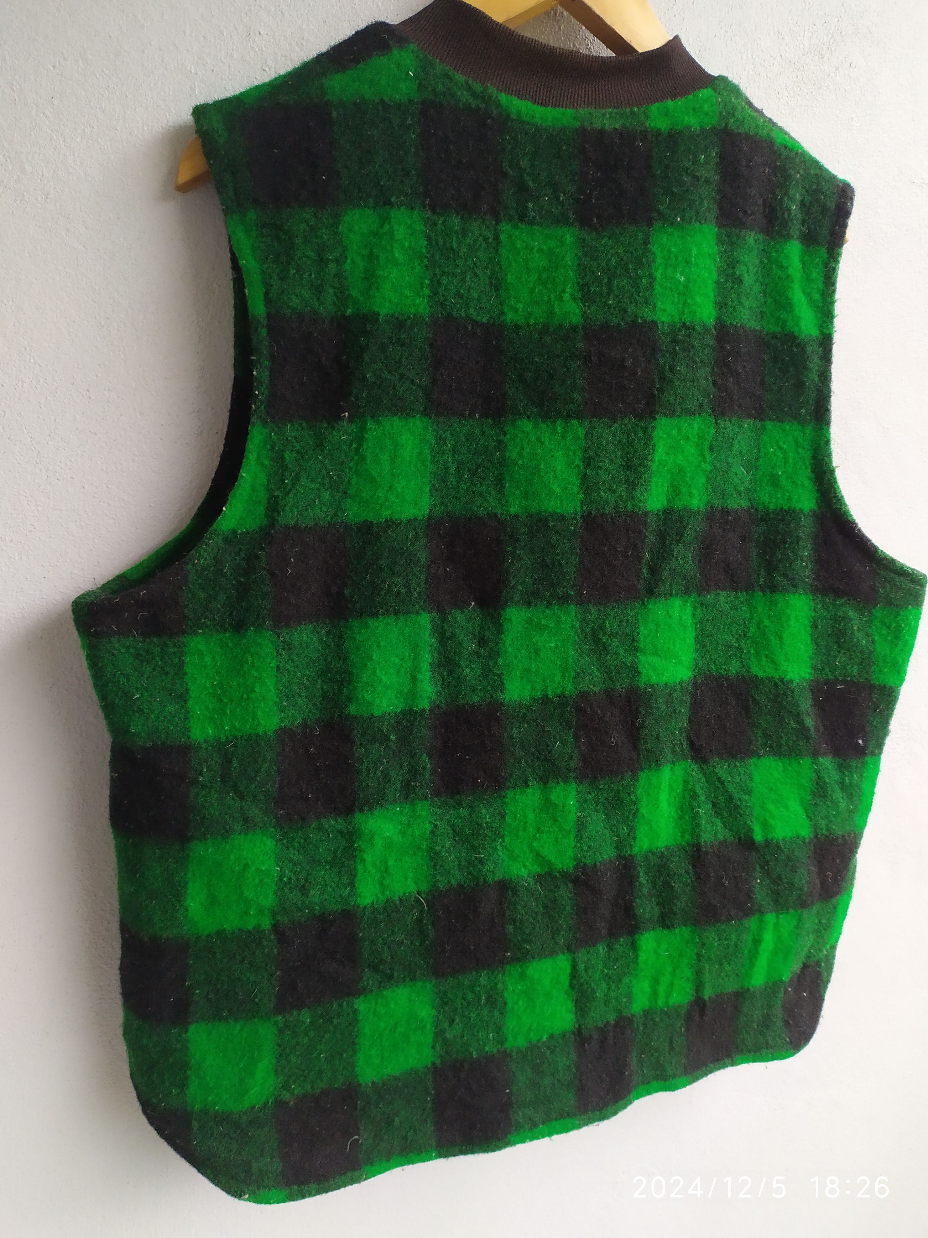 Vintage CABOOSE GREEN TARTAN VEST JACKET Size US L / EU 52-54 / 3 - 5 Thumbnail