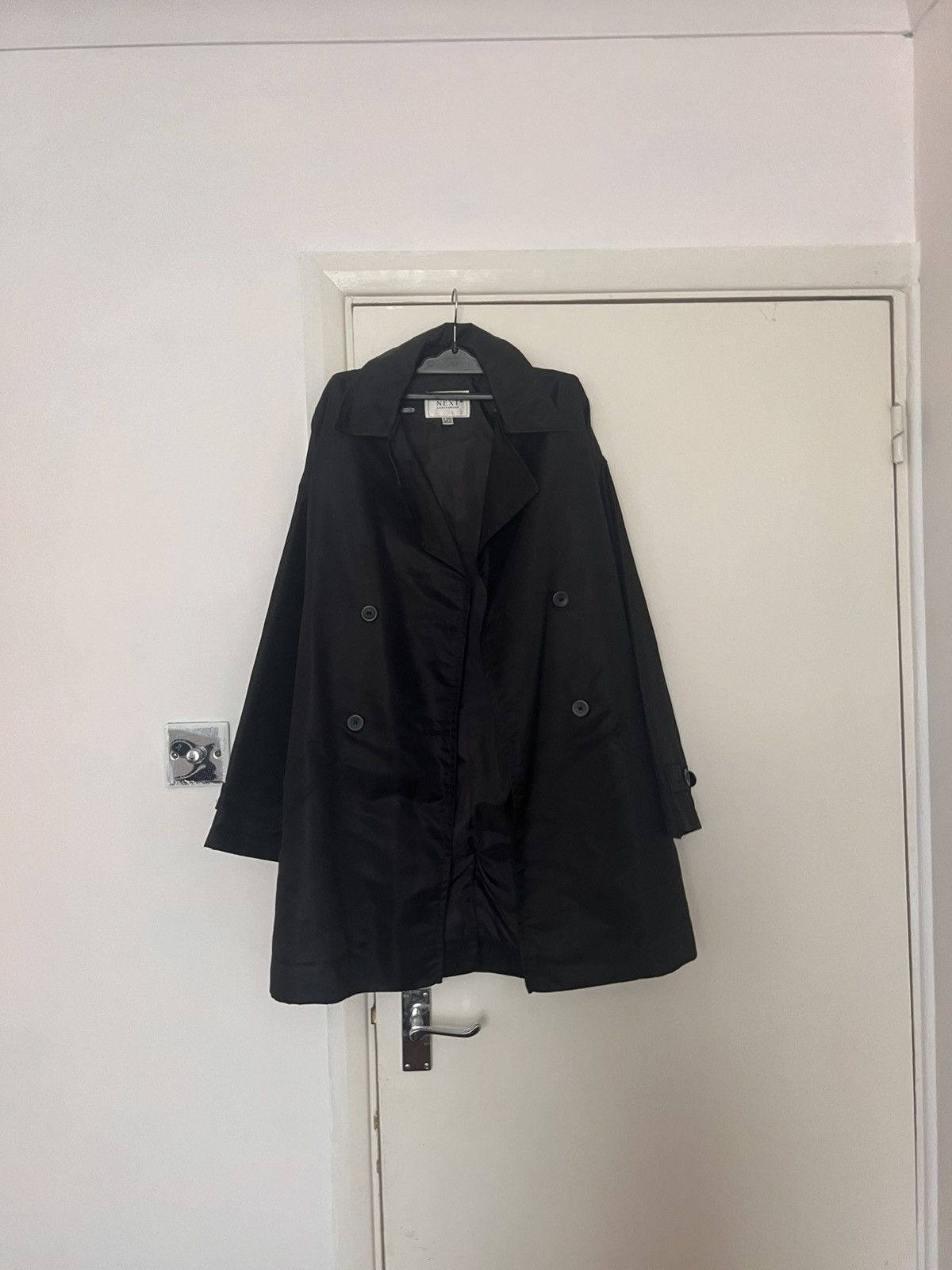 NEXT NEXT vintage Black Trench Coat Size S / US 4 / IT 40 - 1 Thumbnail