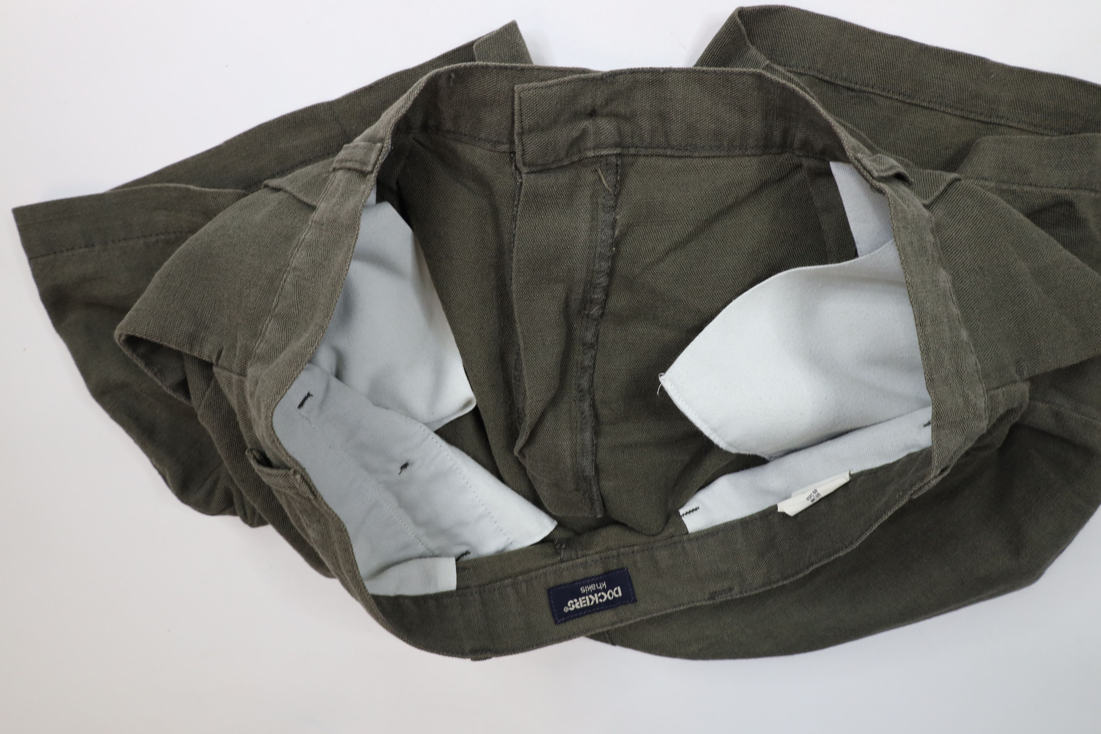 Vintage Vintage 90s Streetwear Linen Blend Above Knee Shorts Green Size US 38 / EU 54 - 8 Thumbnail