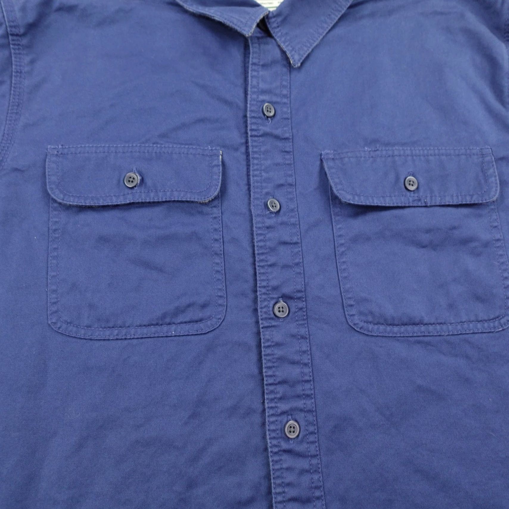 Vintage LL Bean Button-Up Shirt Mens Large Blue Flannel Lined Hurricane Traditional Fit Size US L / EU 52-54 / 3 - 3 Thumbnail