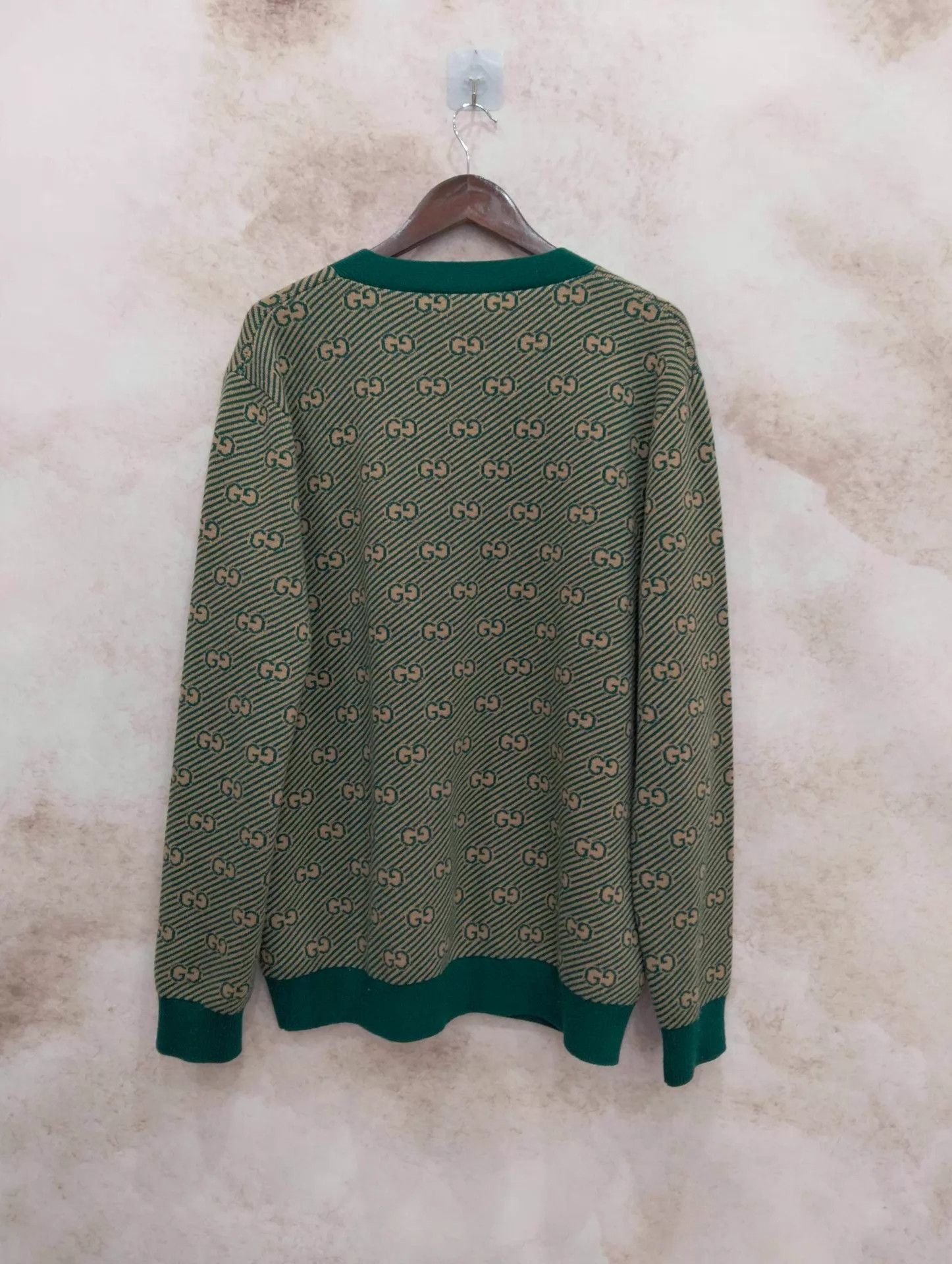 Gucci GUCCI GG Stripe Wool Cardigan L 95 New Size US L / EU 52-54 / 3 - 2 Thumbnail