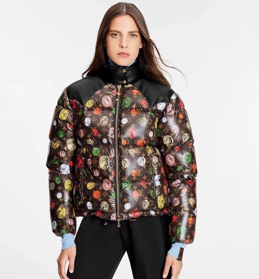 Louis Vuitton Lv Yayoi Kusama Brown Polka Dot Monogram Puffer Coat 40 Size M / US 6-8 / IT 42-44 - 4 Thumbnail
