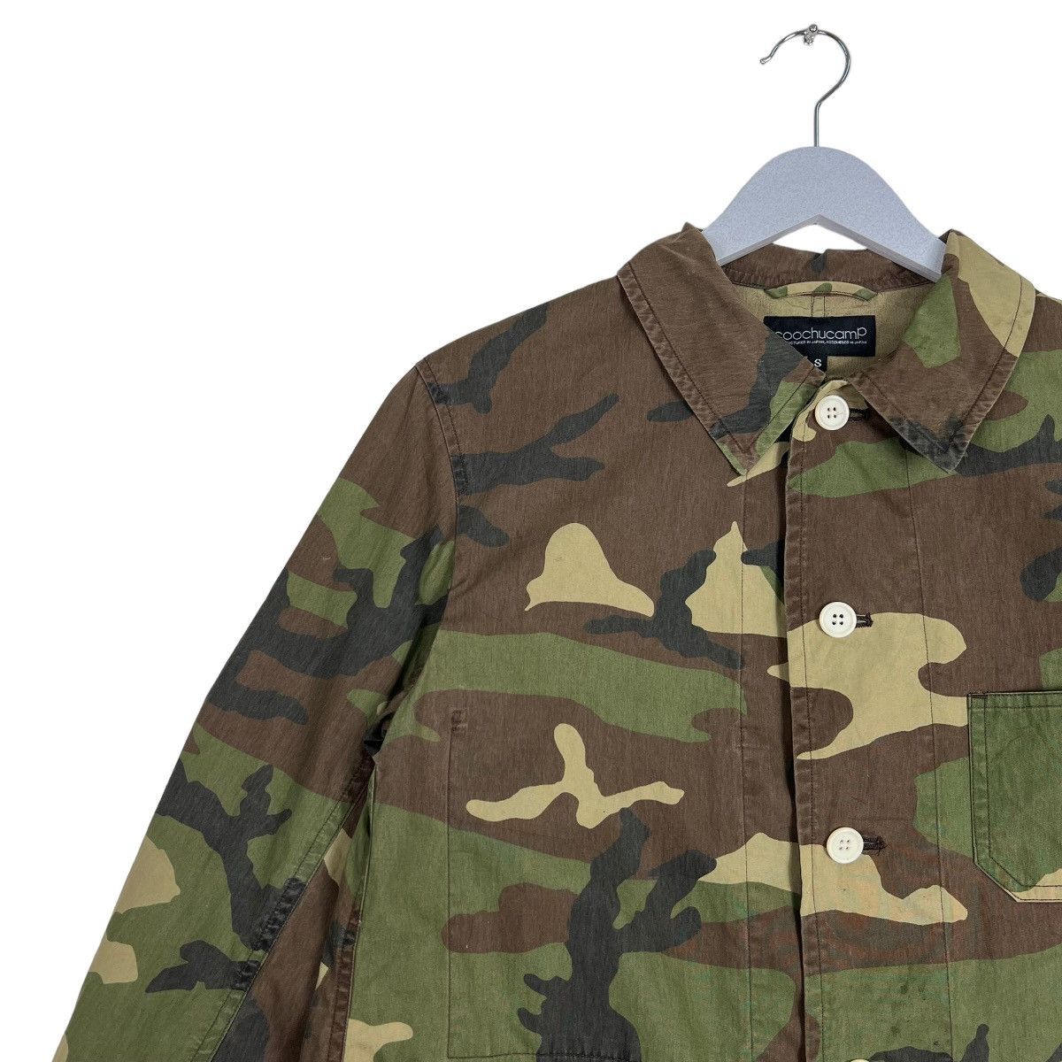 Japanese Brand CHOOCHUCHAMP WOODLAND CAMO MILITARY SHIRT JACKET Size US S / EU 44-46 / 1 - 7 Thumbnail