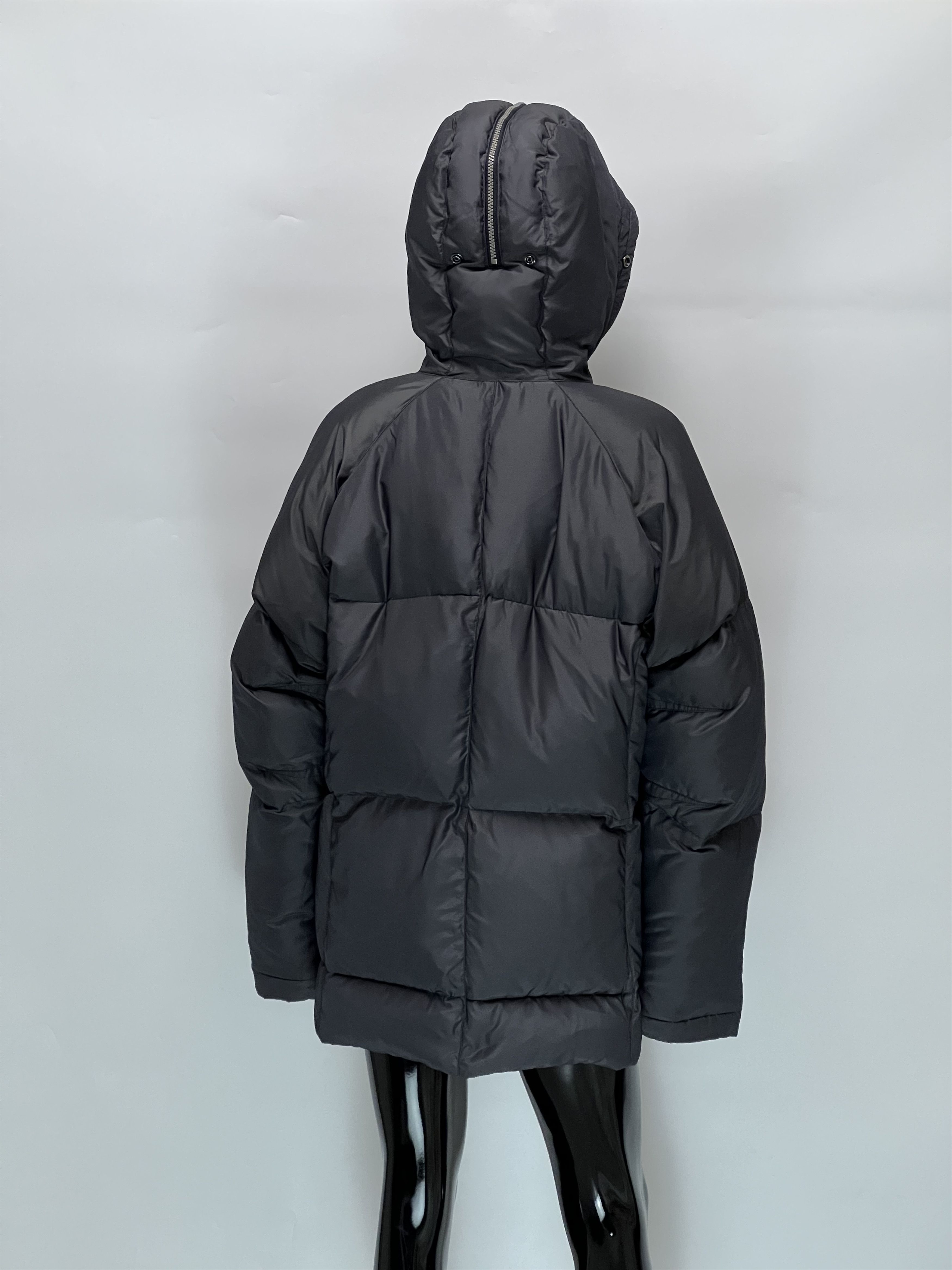 JET SET Jet Set Vintage Women's Gray Puffer Down Jacket Size L/XL Size XL / US 12-14 / IT 48-50 - 2 Thumbnail