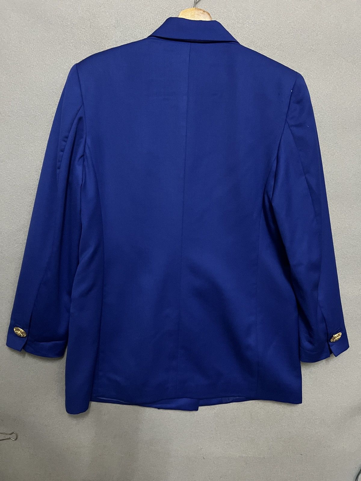Vintage 542. Gianni Versace Vintage Royal Blue Luxury 90s Piece Size L / US 10 / IT 46 - 2 Thumbnail