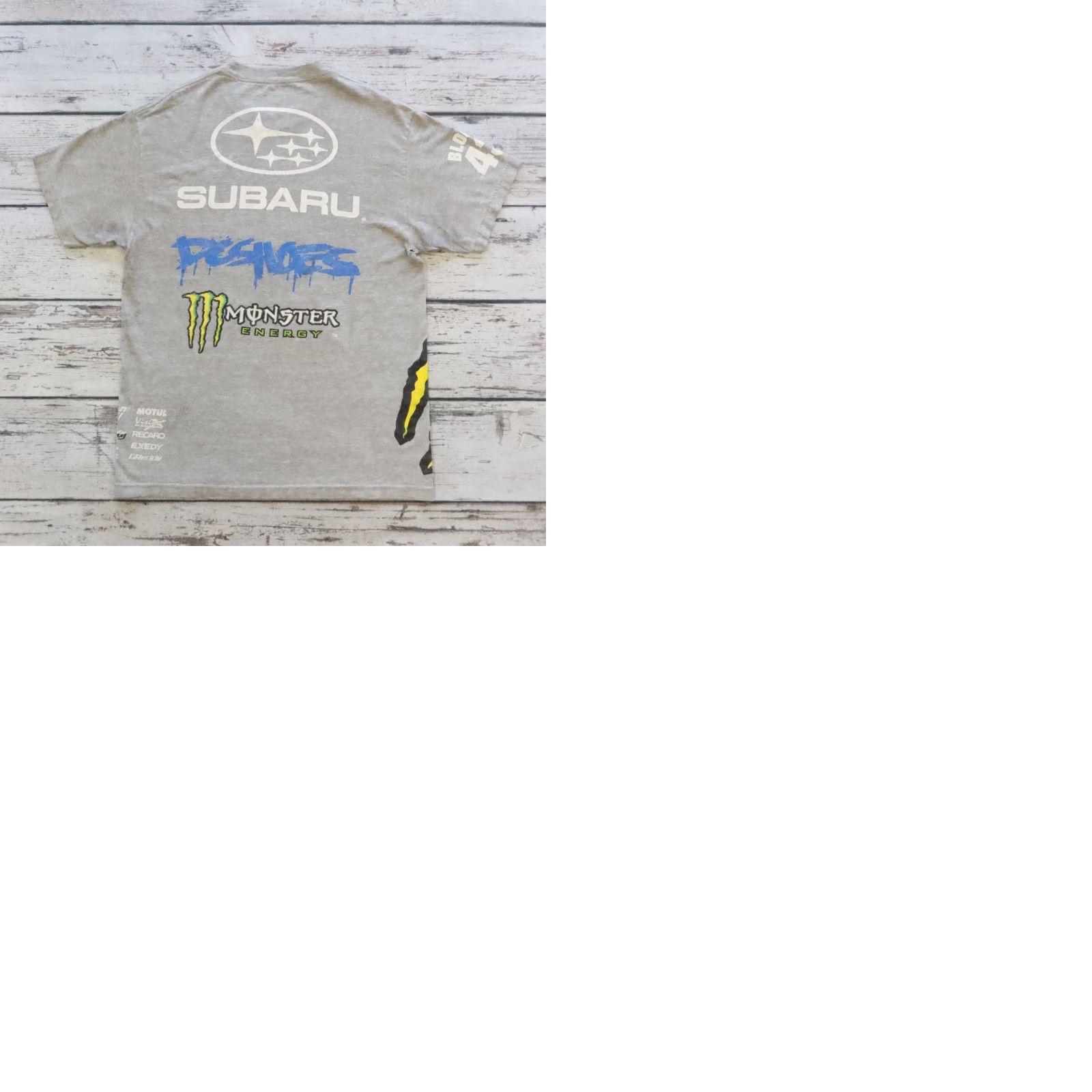Vintage VINTAGE Subaru Ken Block 43 DC Shoes Monster Energy Tshirt Shirt L Gray Mens Shirt XS? Size US L / EU 52-54 / 3 - 9 Thumbnail