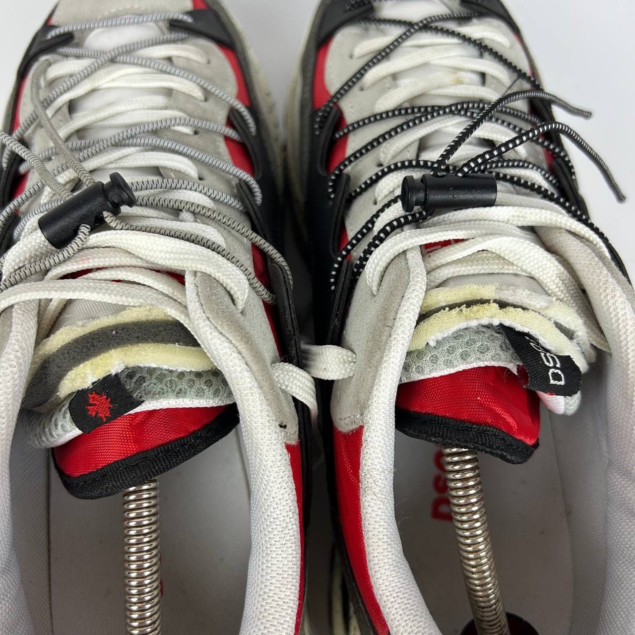 Dsquared2 Dsquared2 Run Ds2 White Suede Blend Sneakers Size US 10 / EU 43 - 8 Thumbnail