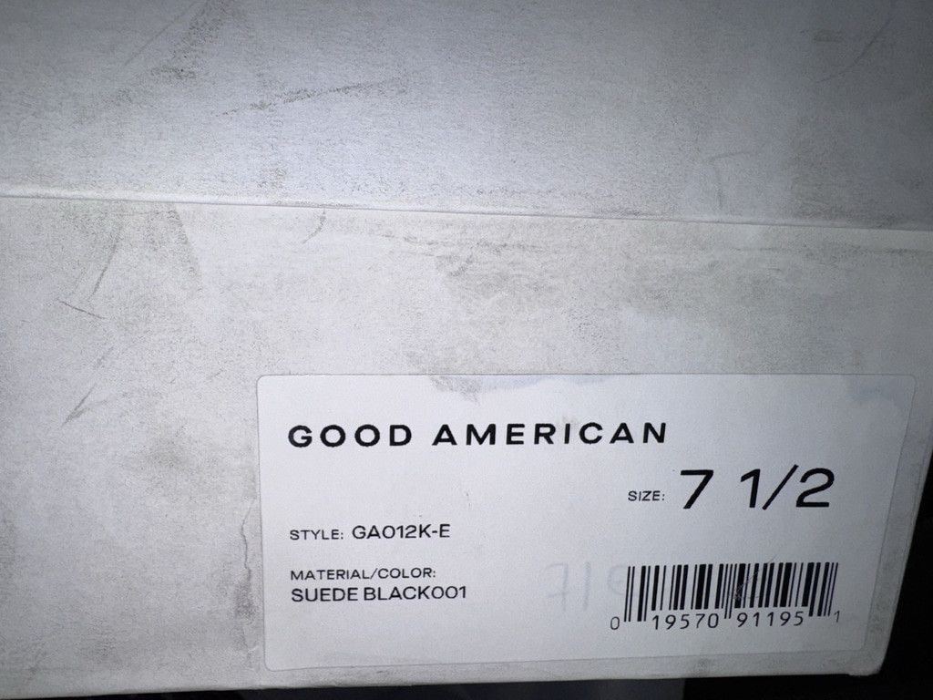 Good American Good American Shoes 7.5 Black Suede Booties Stiletto Heel Size US 7.5 / IT 37.5 - 12 Thumbnail
