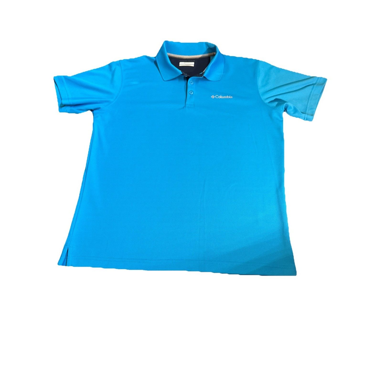 Columbia Columbia Sportswear Omni-Wick Men's Med Blue Golf Polo Size US M / EU 48-50 / 2 - 2 Thumbnail
