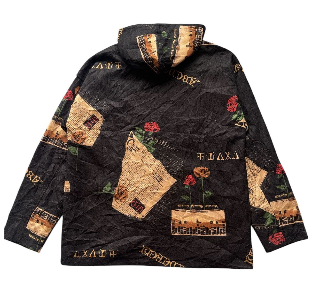 Japanese Brand Japanese Brand Full-print Long Chore Jacket Hoodie Size US XXL / EU 58 / 5 - 2 Thumbnail