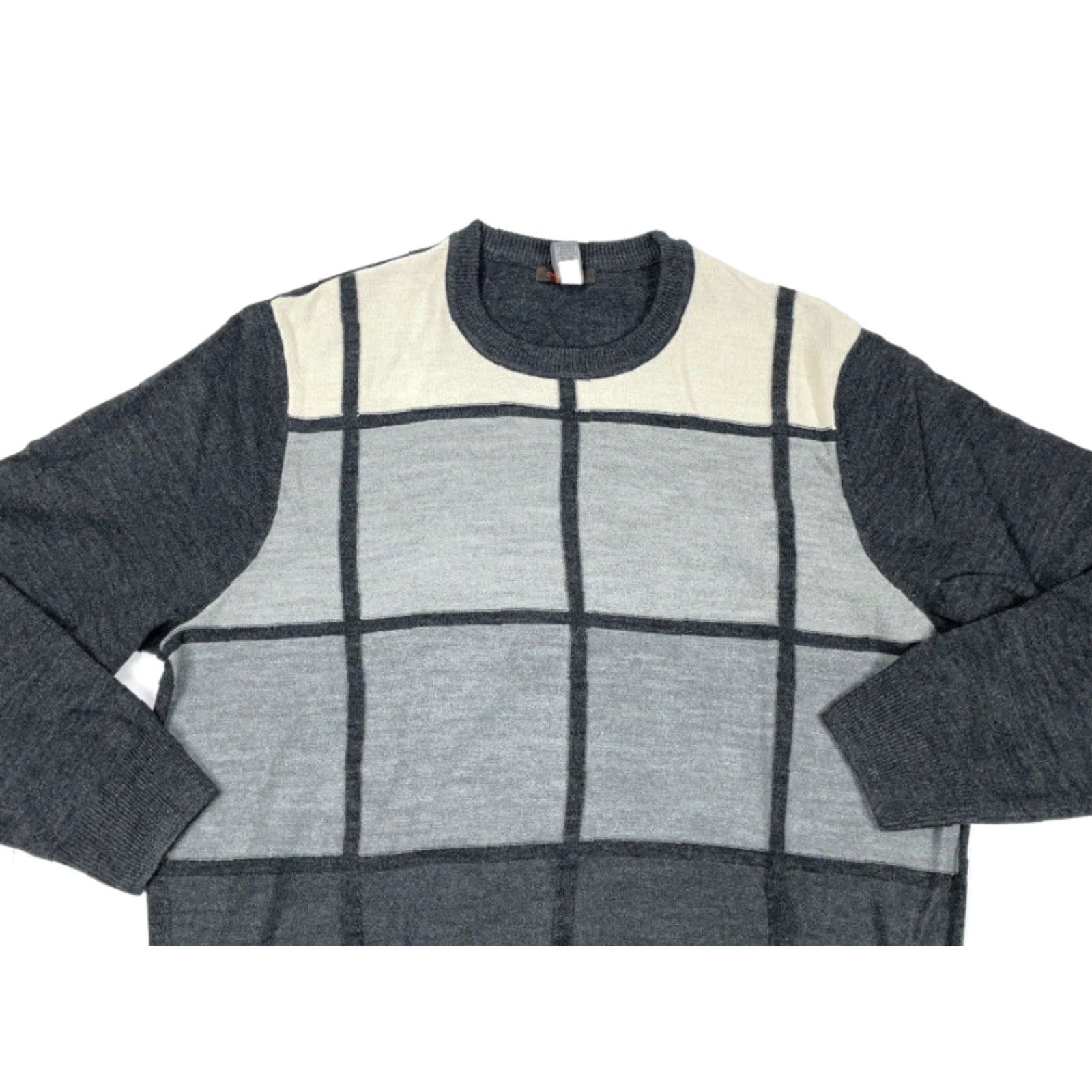 Dockers VINTAGE 90s Dad Style Grid Pattern Sweater Adult XL Pullover Cosby Retro Lightweight Size US XL / EU 56 / 4 - 3 Thumbnail
