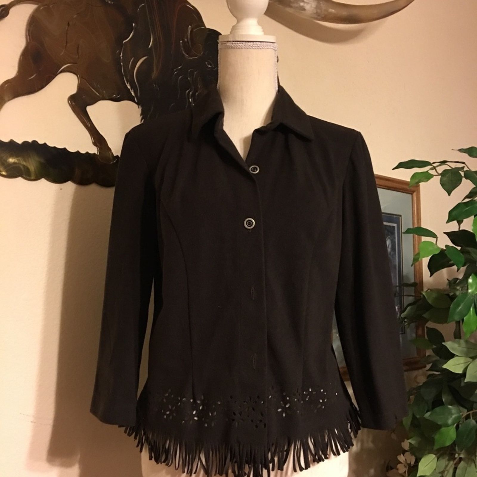 Other Tempted brand fringe hem button front jacket L Size L / US 10 / IT 46 - 1 Thumbnail