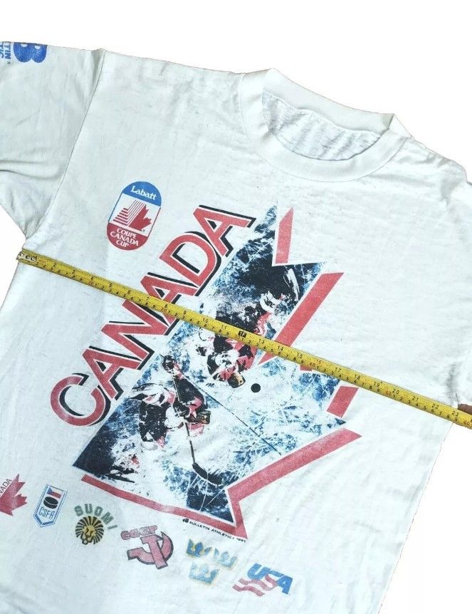 Vintage Vintage Couple Canada Cup 1991 t- shirt Size US XL / EU 56 / 4 - 14 Thumbnail