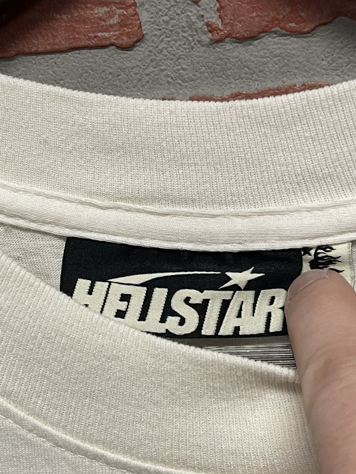 HELLSTAR Size L - Hellstar Classic Tee Shirt White/Black Print Size US L / EU 52-54 / 3 - 6 Thumbnail