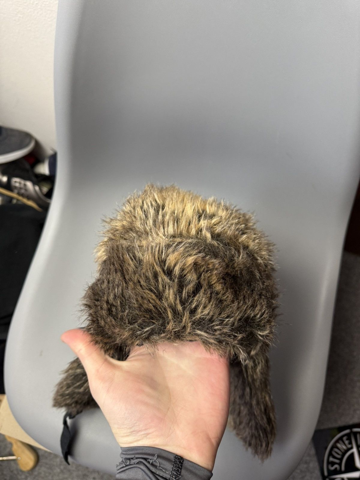 Vintage Ushanka Trapper Hat Furry Mohair Fuzzy Fur Hat Y2K 90s rare Size ONE SIZE - 4 Thumbnail