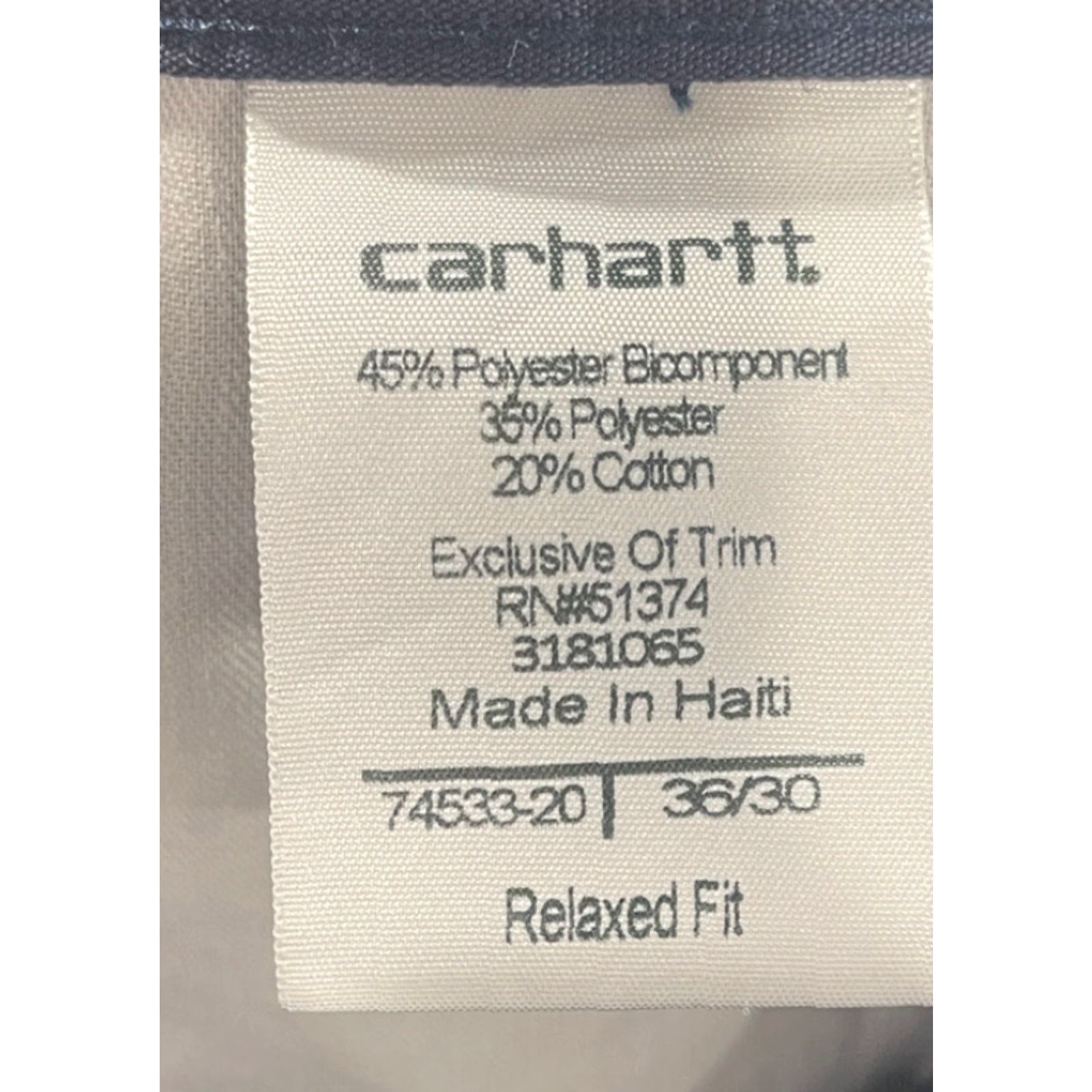 Carhartt Carhartt Men's Navy Blue Bicomponent Lightweight Pants 38x30 74533-20 Size US 38 / EU 54 - 5 Thumbnail