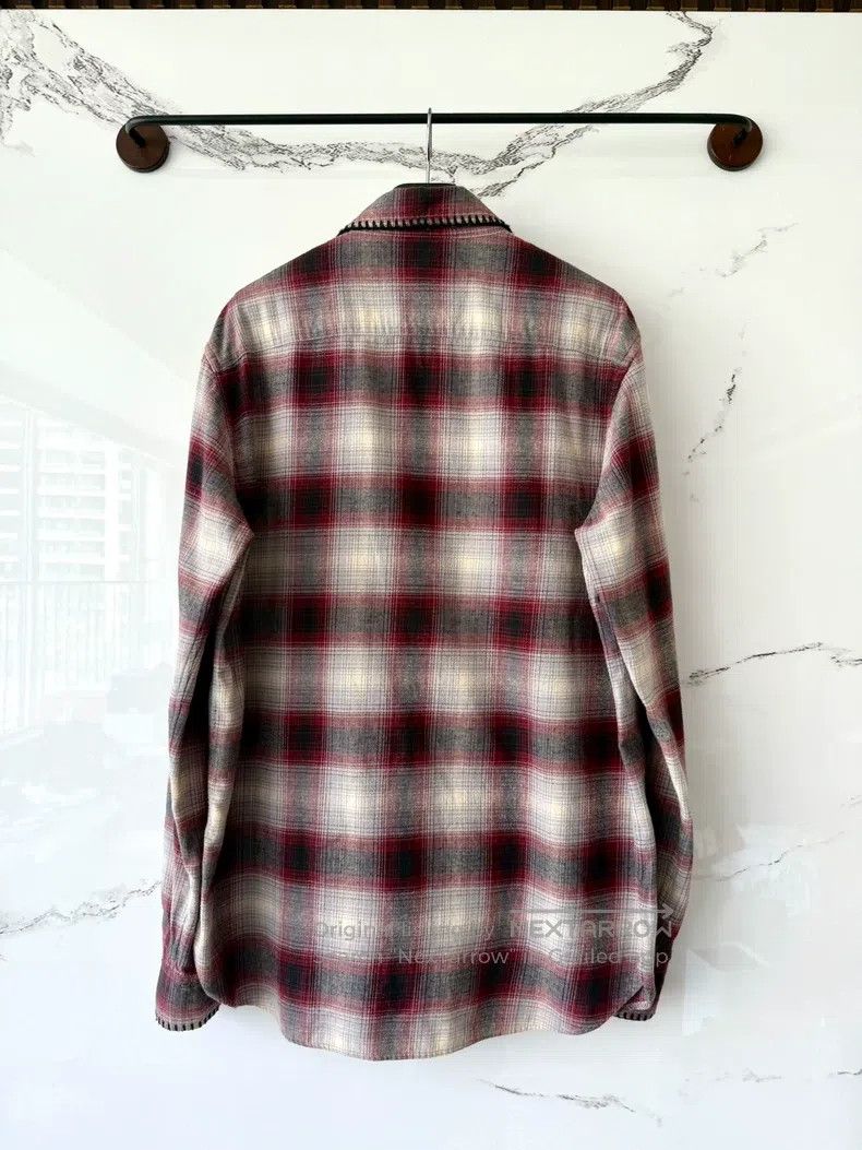 Saint Laurent Paris Saint Laurent Paris White and Pink Plaid Shirt Size US M / EU 48-50 / 2 - 4 Thumbnail