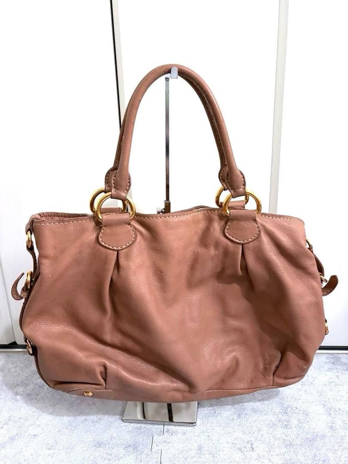 Miu Miu Miu Miu - Pink Leather Handbag Size ONE SIZE - 2 Thumbnail