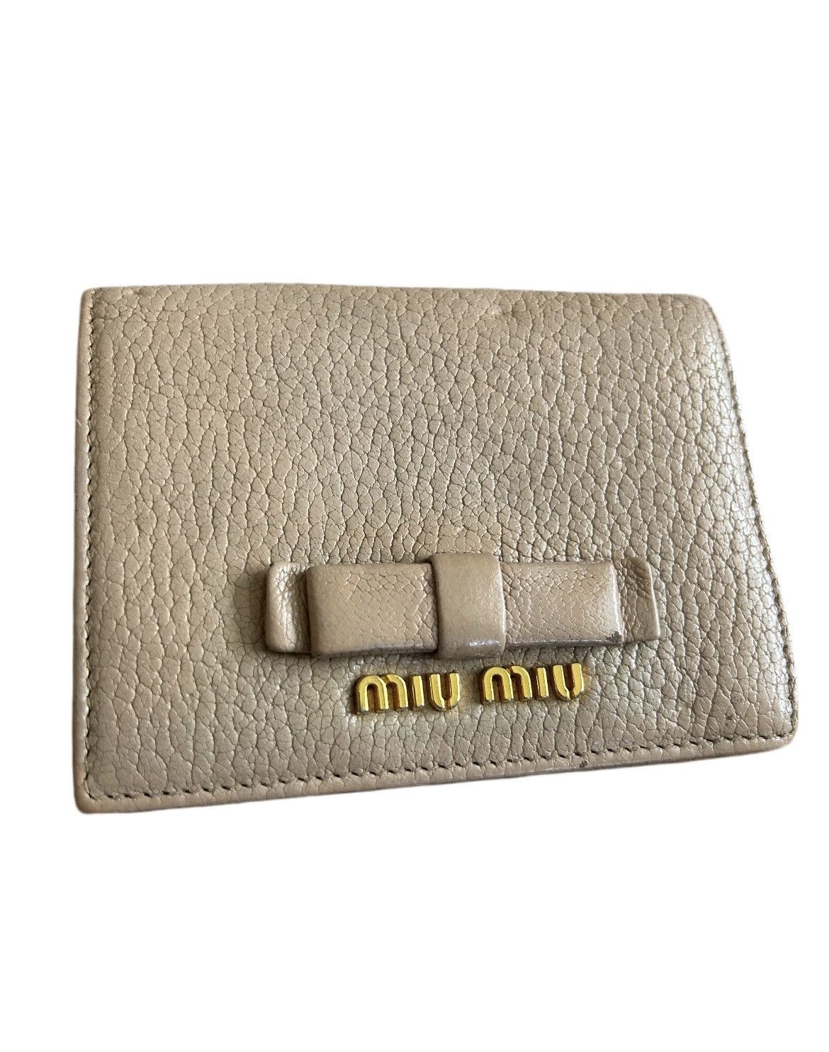Miu Miu Miu Miu Leather Bifold Wallet Size ONE SIZE - 1 Thumbnail