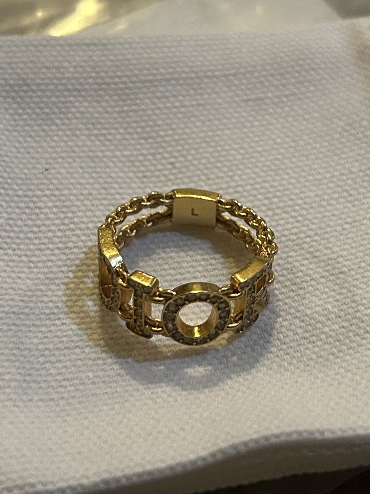 Dior Dior DIO(R)EVOLUTION RING Gold-Finish Metal and Silver-Tone Size ONE SIZE - 4 Thumbnail