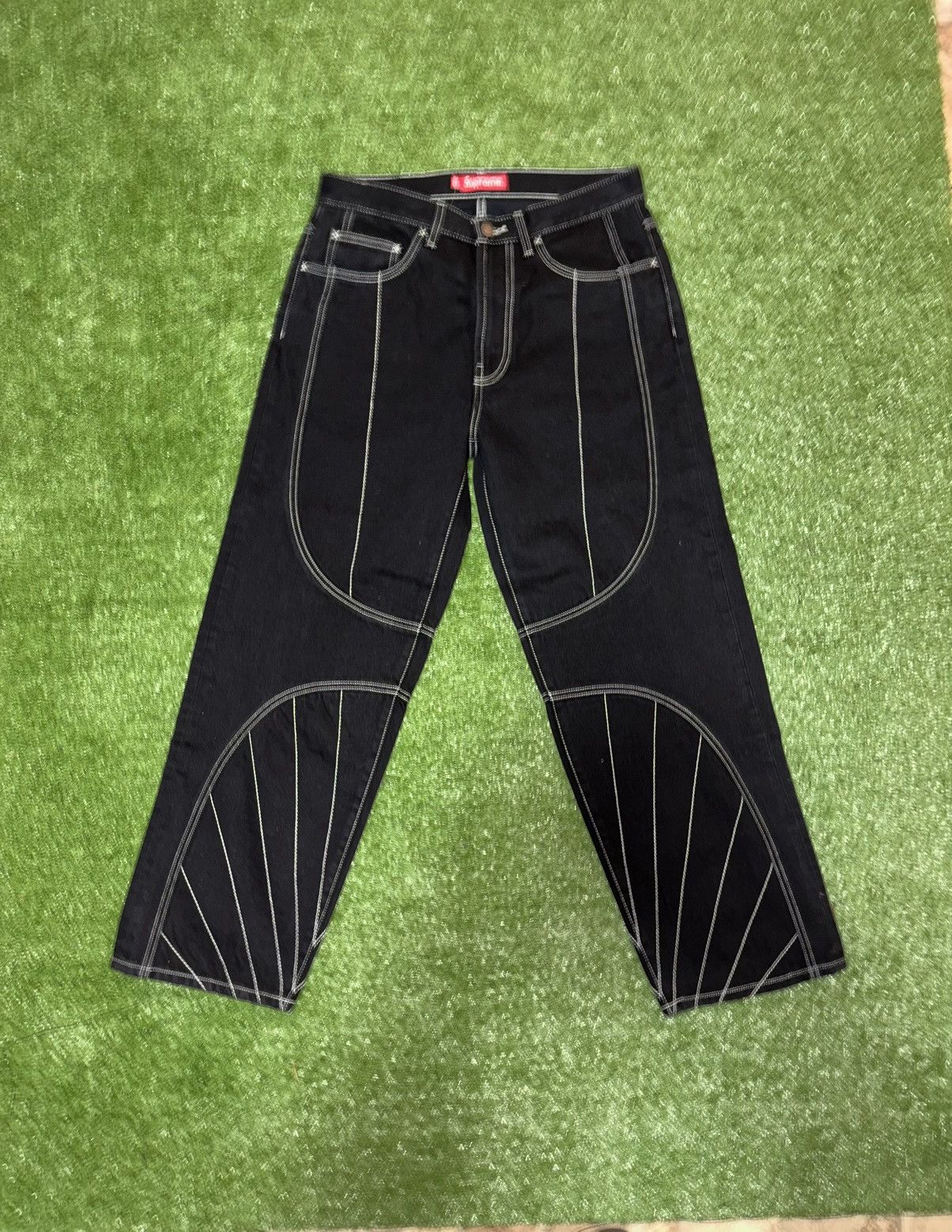 Supreme Supreme Radial Embroidered Loose Fit Jean 