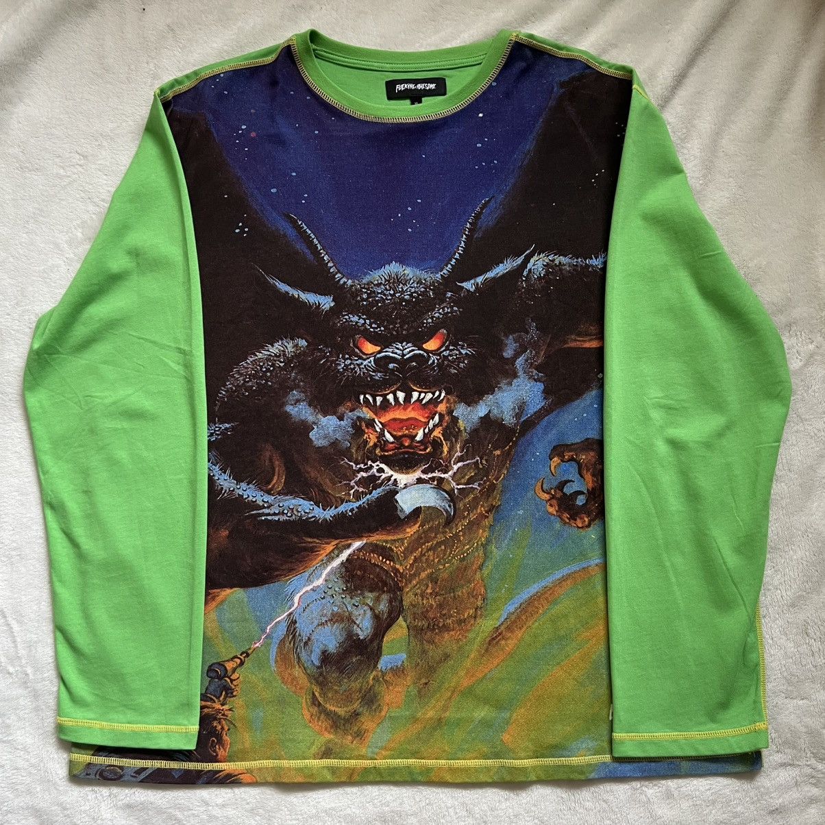 【FUCKING AWESOME】BETTER HALF L/S TEE BLACK AOP BETTER HALF L/S TEE | WORKSOUT WORLDWIDE
