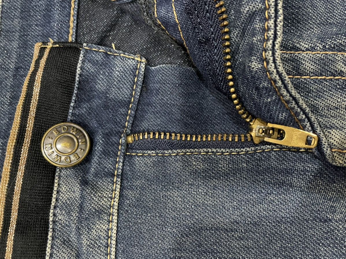 Edwin Vintage Edwin 503 Jerseys Twist Leg Distressed Denim Jeans Size US 35 - 8 Thumbnail