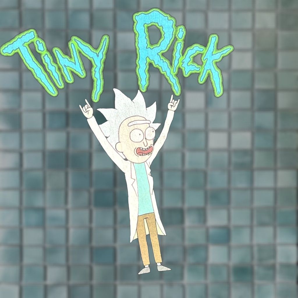 Ripple Junction Rick And Morty Tiny Rick Black Graphic T-Shirt XL Mens Size US XL / EU 56 / 4 - 1 Thumbnail