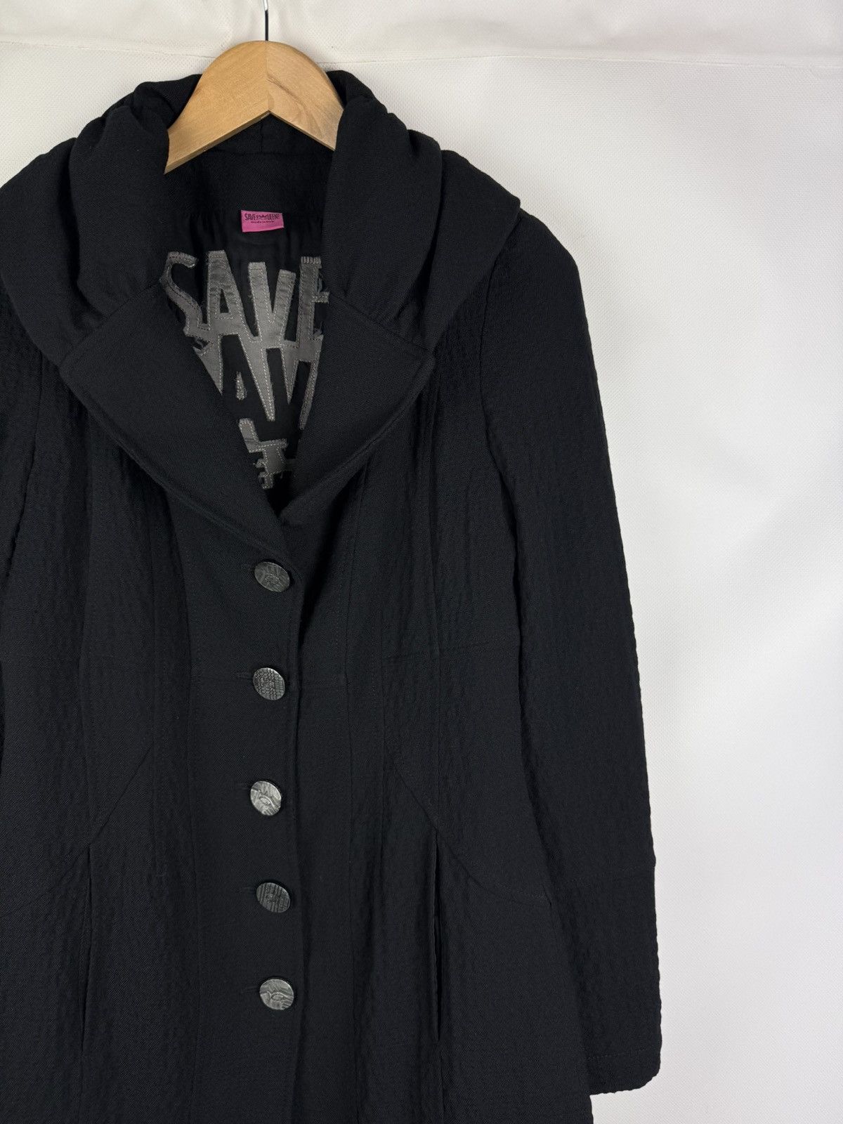 Designer Save The Queen Ladies Wool Blend Long Coat Jacket Size S Size S / US 4 / IT 40 - 6 Thumbnail