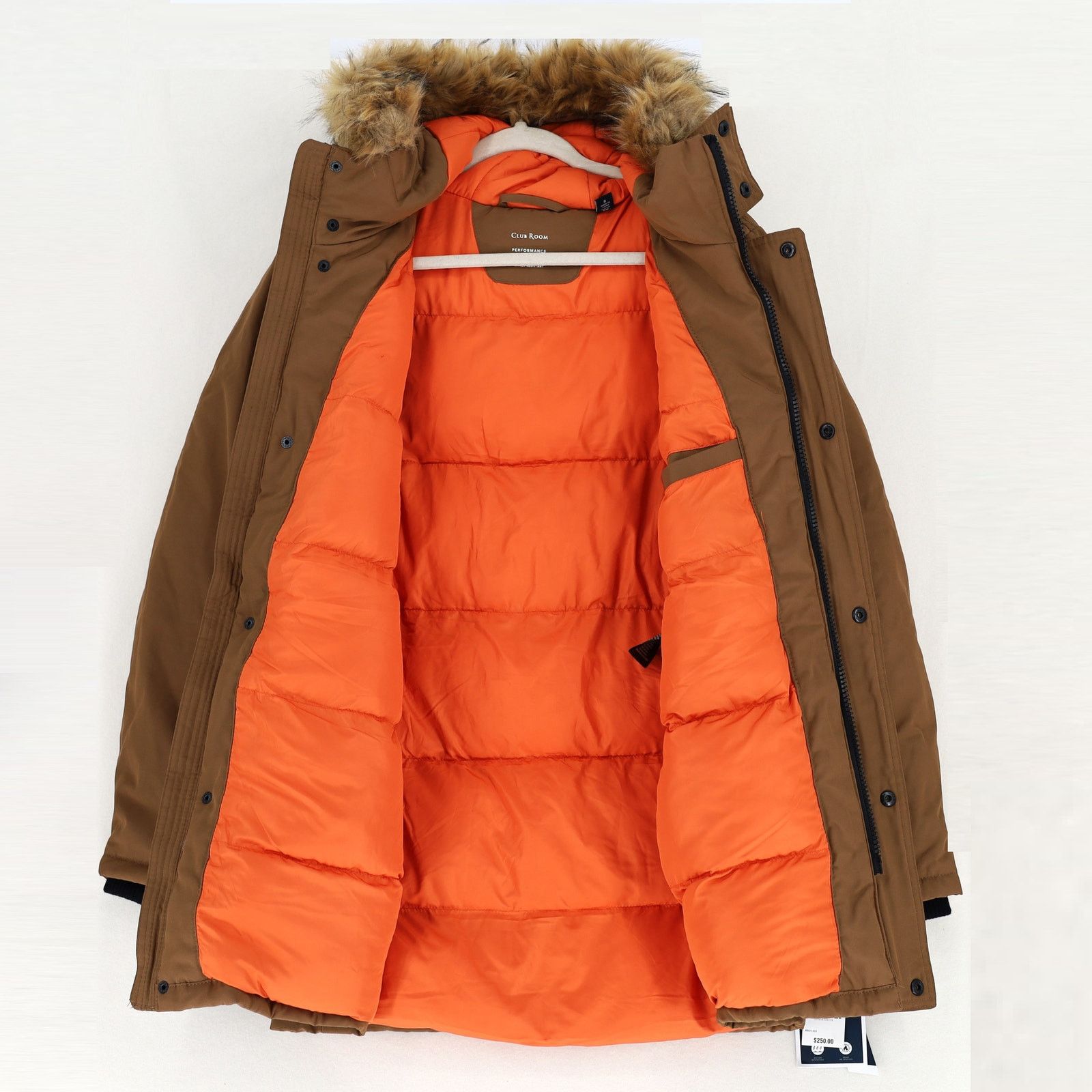 Club Room Club Room Men's Sepia Woven Waterproof Winter Parka Size S Size US S / EU 44-46 / 1 - 7 Thumbnail