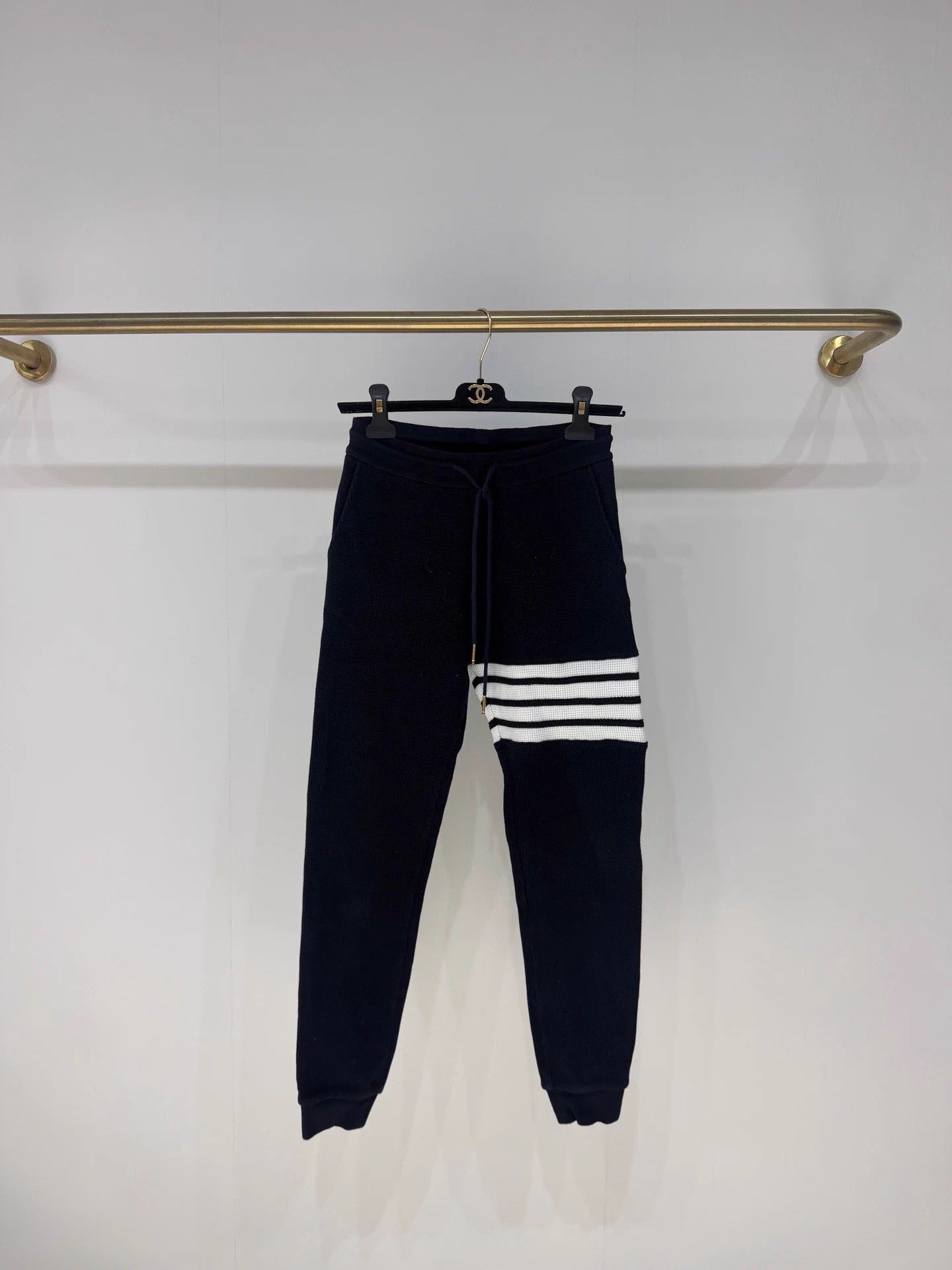 Thom Browne Thom Browne Classic Waffle Track Pants 99 New 40 Size 28" / US 6 / IT 42 - 1 Thumbnail