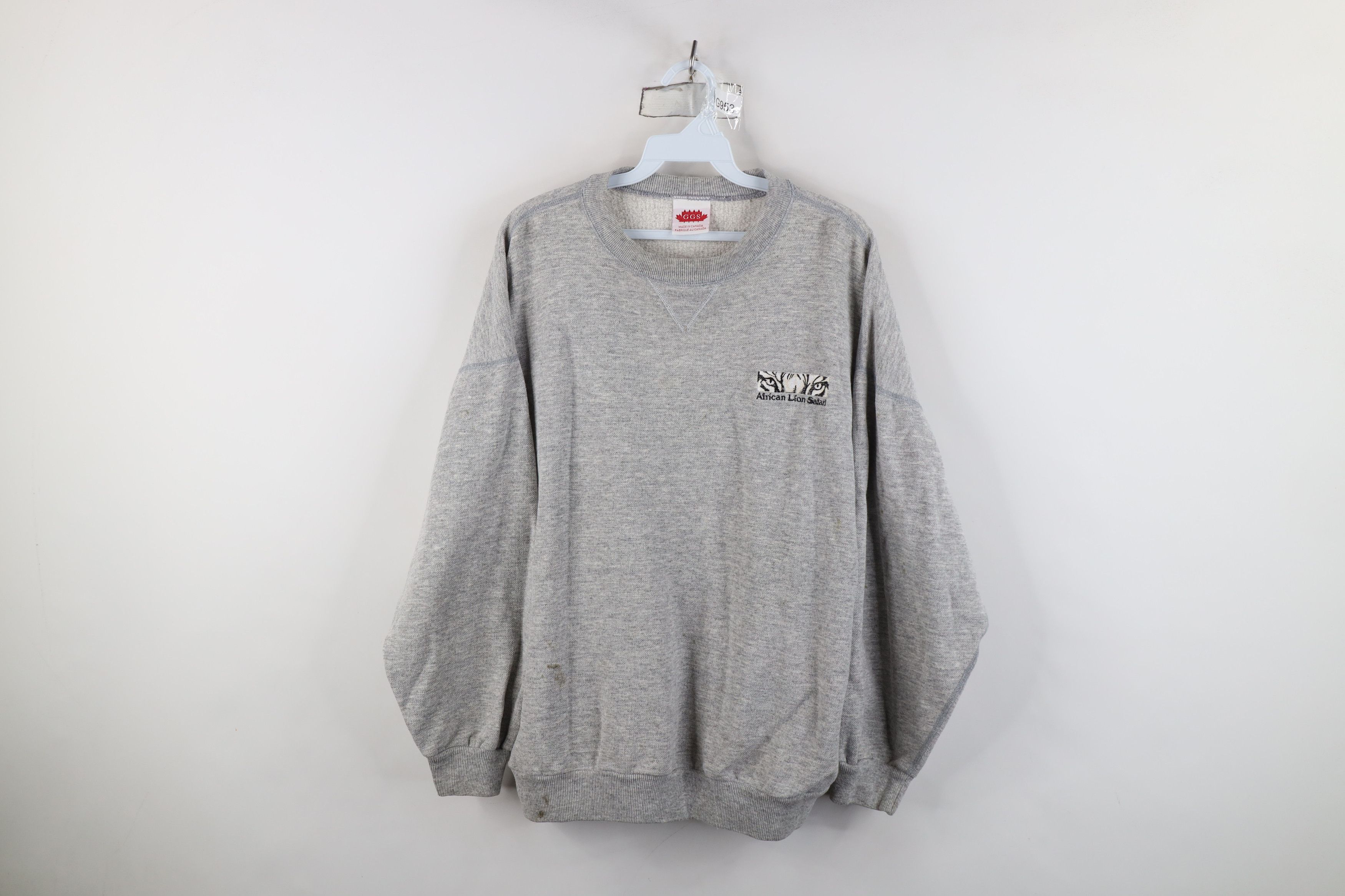 Vintage Vintage 90s Streetwear African Lion Safari Sweatshirt Size L / US 10 / IT 46 - 1 Thumbnail