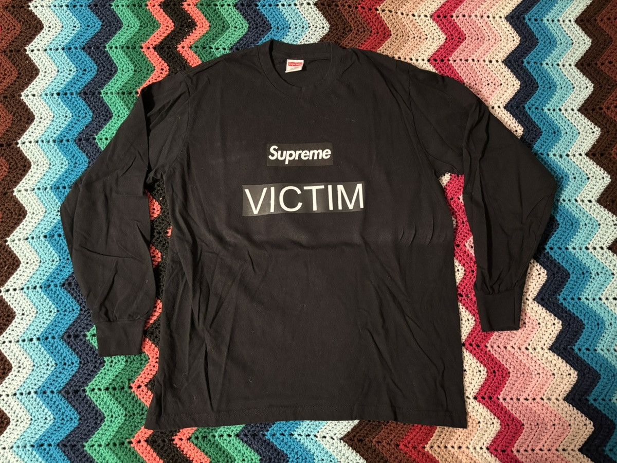 Supreme Supreme Box Logo Victim L/S Tee FW20 Black Medium Size US M / EU 48-50 / 2 - 1 Thumbnail