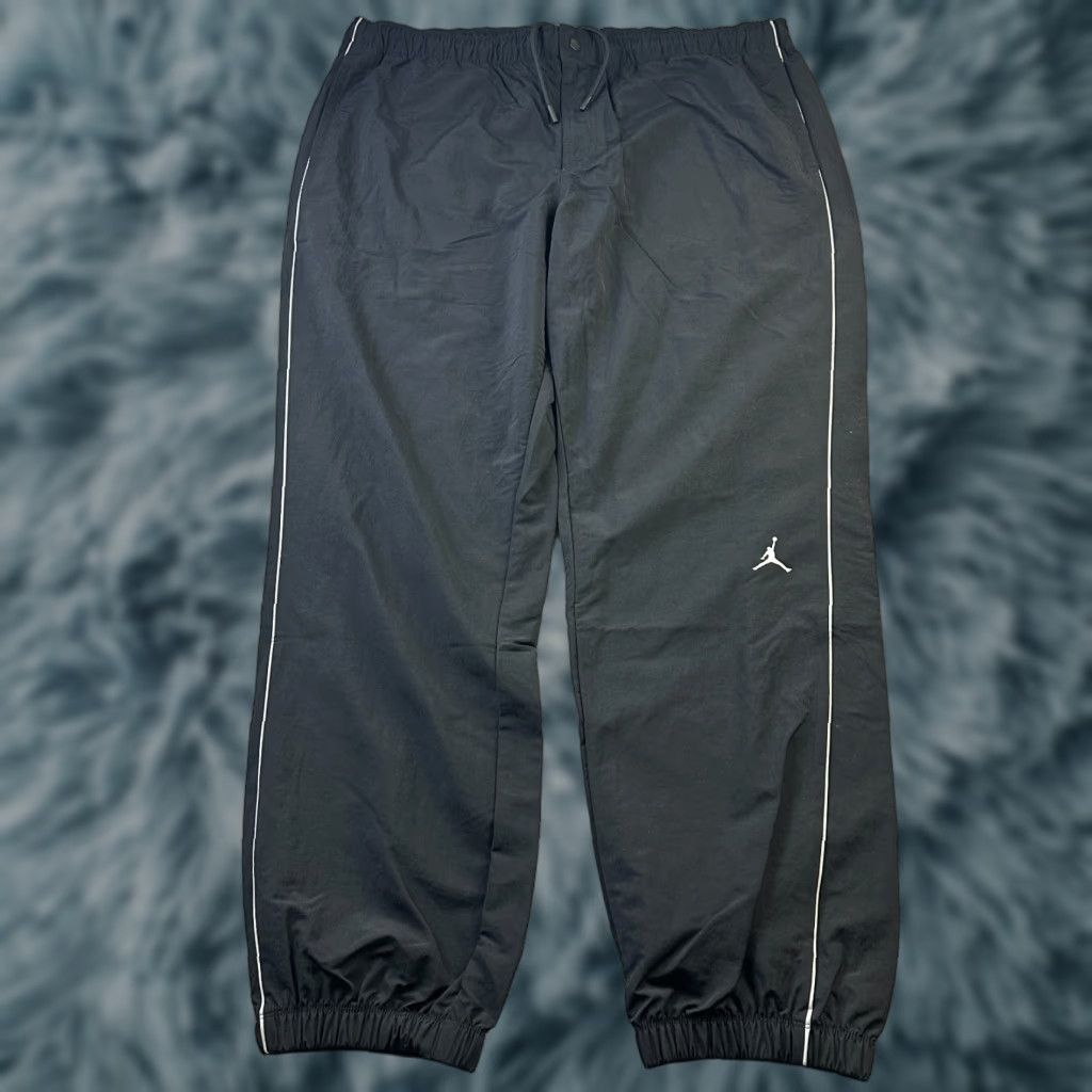 Jordan Brand Jordan Pants Mens 2XL Black MVP Woven Flight Team Logo Performance Size US 39 - 1 Thumbnail