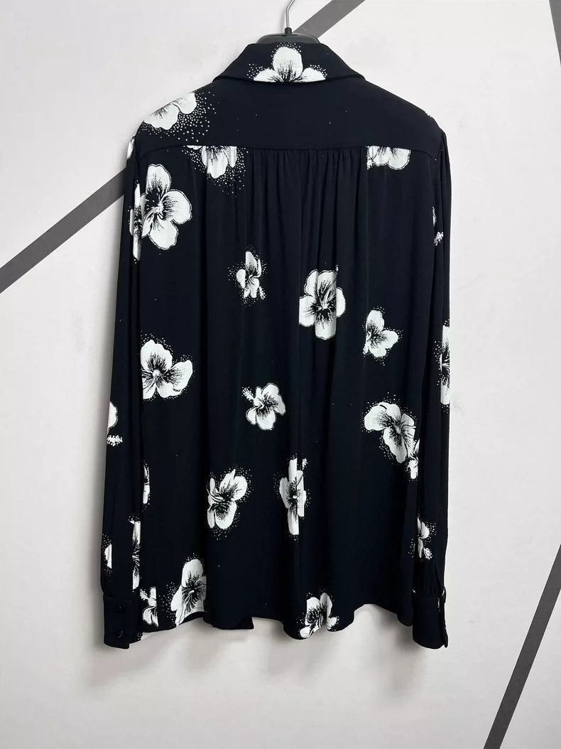 Saint Laurent Paris Saint Laurent Paris16 Autumn/Winter Hibiscus Bow Tie Silk Size XS / US 0-2 / IT 36-38 - 3 Thumbnail