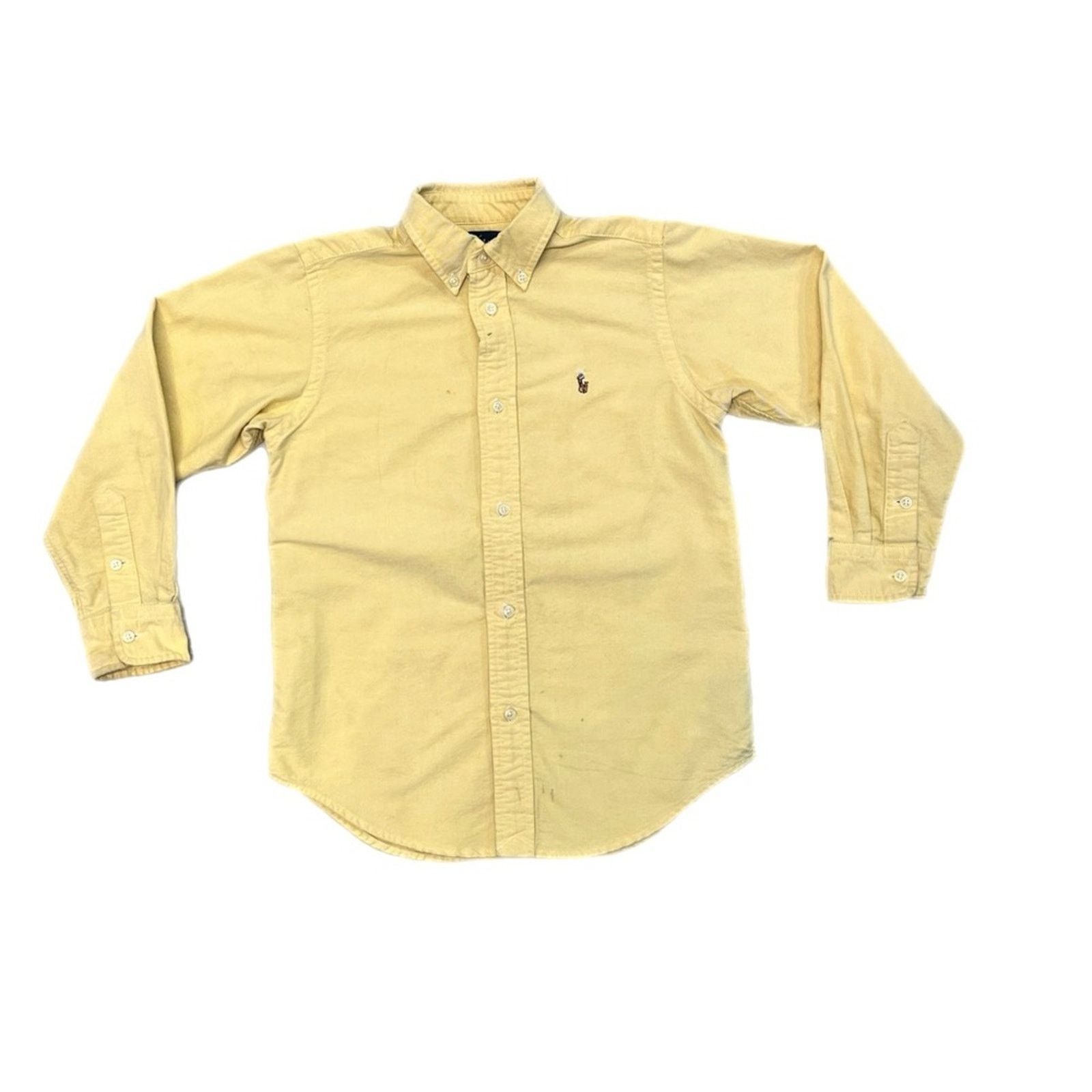 Polo Ralph Lauren Ralph Lauren Yellow Distressed Button Up Shirt Size US XS / EU 42 / 0 - 1 Thumbnail