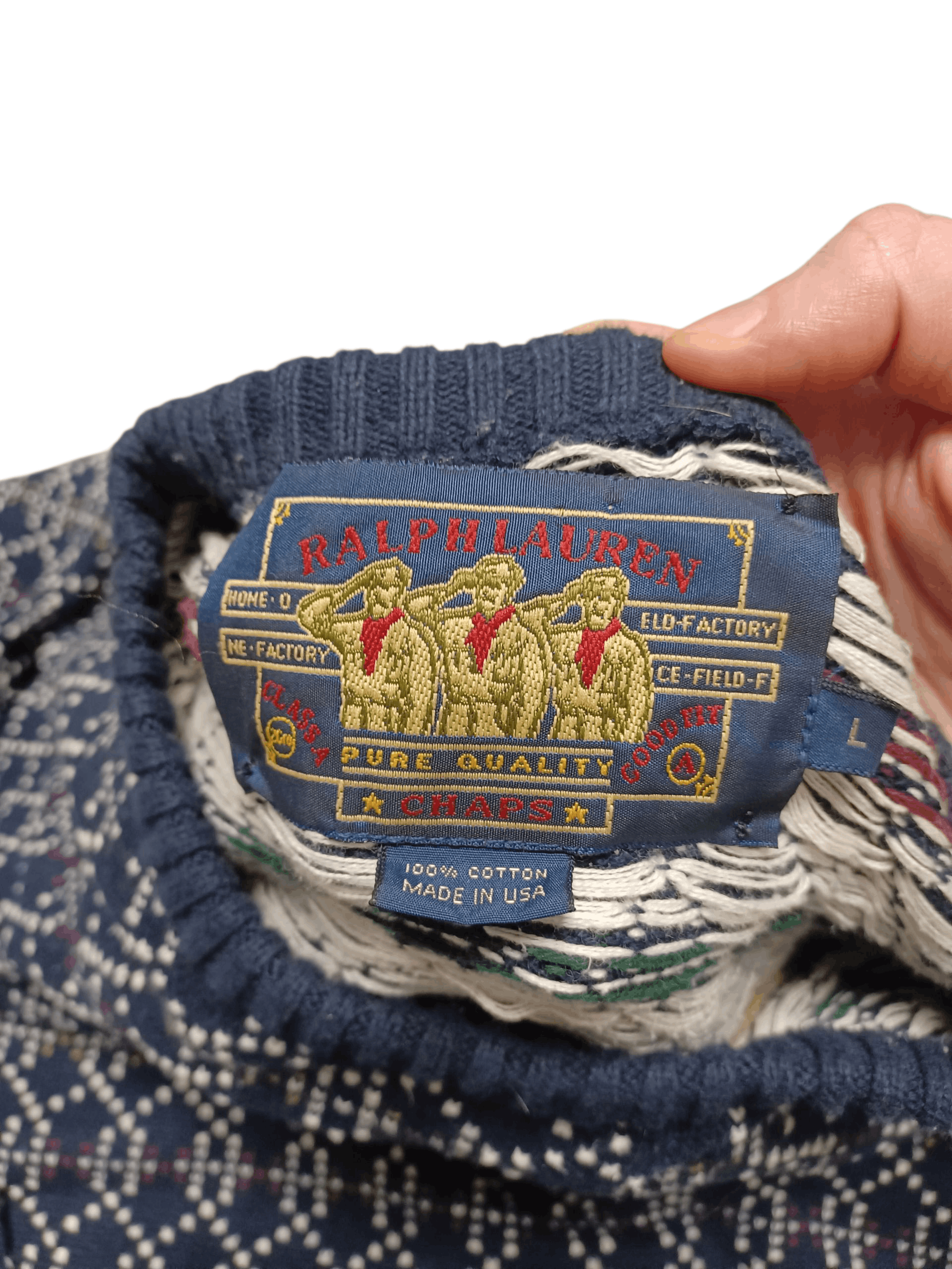 Chaps Ralph Lauren CHAPS RALPH LAUREN VINTAGE MADE IN USA OLDMONEY SWEATER Size US L / EU 52-54 / 3 - 3 Thumbnail