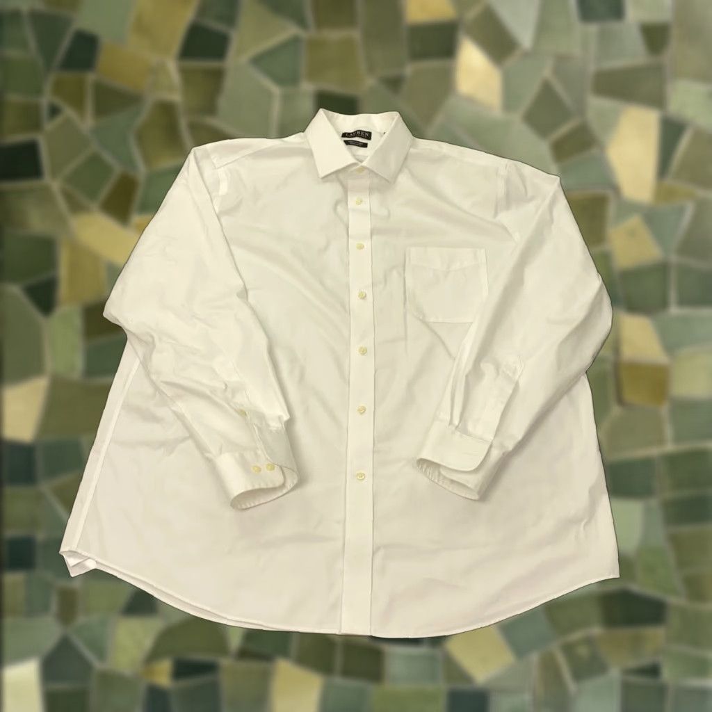 Ralph Lauren Ralph Lauren LRL Black Label Shirt Mens 2XL White Stretch Regular Fit Size US XXL / EU 58 / 5 - 1 Thumbnail