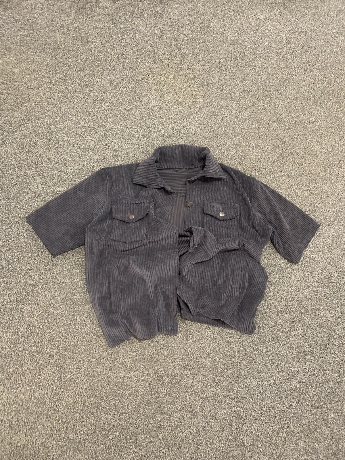 Vintage Retro Pleated Plisse Italian Heavy Shirt Size US M / EU 48-50 / 2 - 1 Thumbnail