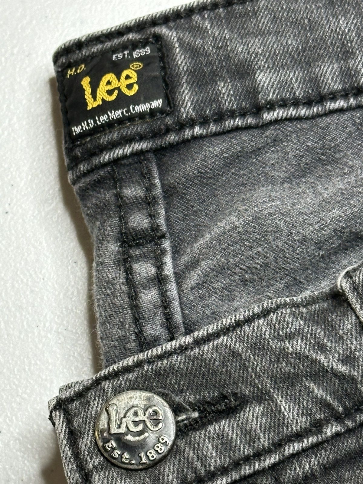 Vintage Vintage Y2K Lees Bleach Splatter dark denim jeans Size US 34 / EU 50 - 3 Thumbnail