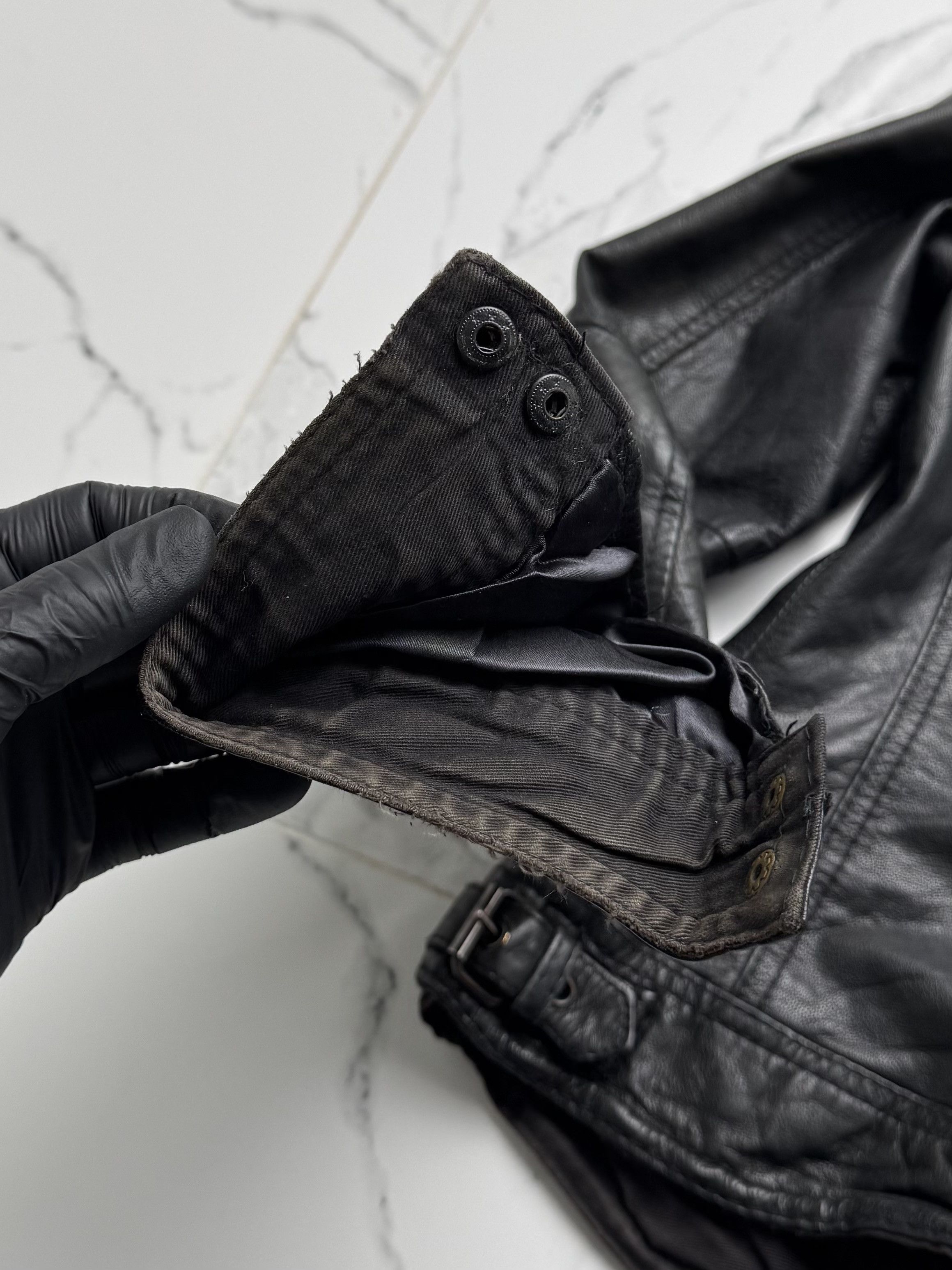 Vintage Vintage Women's Black Leather Jacket Zip Up Biker Style Size M / US 6-8 / IT 42-44 - 14 Thumbnail