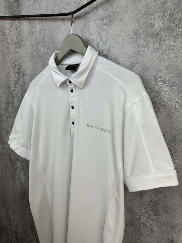 Galvin Green Galvin Green Performance Polo Shirt White Golf Technical Size US XL / EU 56 / 4 - 5 Thumbnail