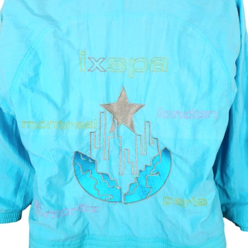 Vintage VINTAGE IXSPA Windbreaker Jacket Womens M Blue 80s International IXSPA Windbreaker Jacket Womens M Blue 80s International Size M / US 6-8 / IT 42-44 - 2 Thumbnail