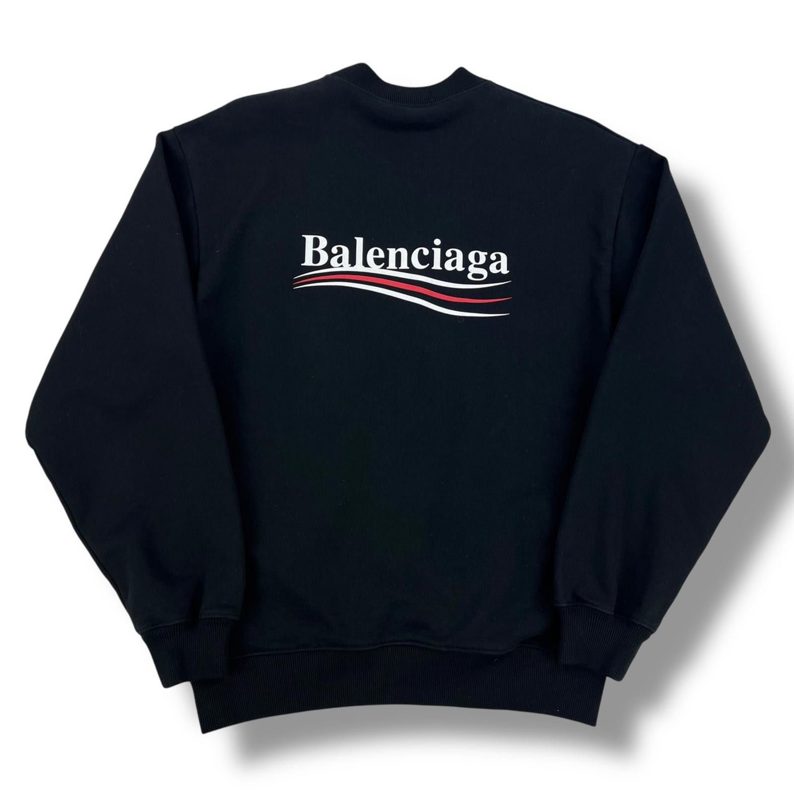 Balenciaga Balenciaga Campaign Logo Black Sweatshirt Size US XS / EU 42 / 0 - 3 Thumbnail