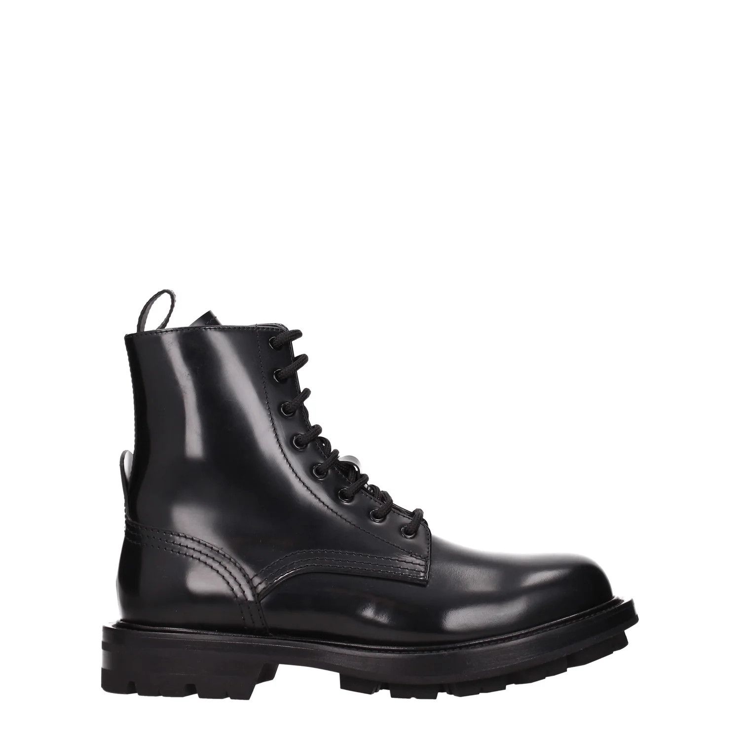 Alexander McQueen ob1o1e0225 Leather Ankle Boots in Black Size US 9 / EU 42 - 1 Thumbnail