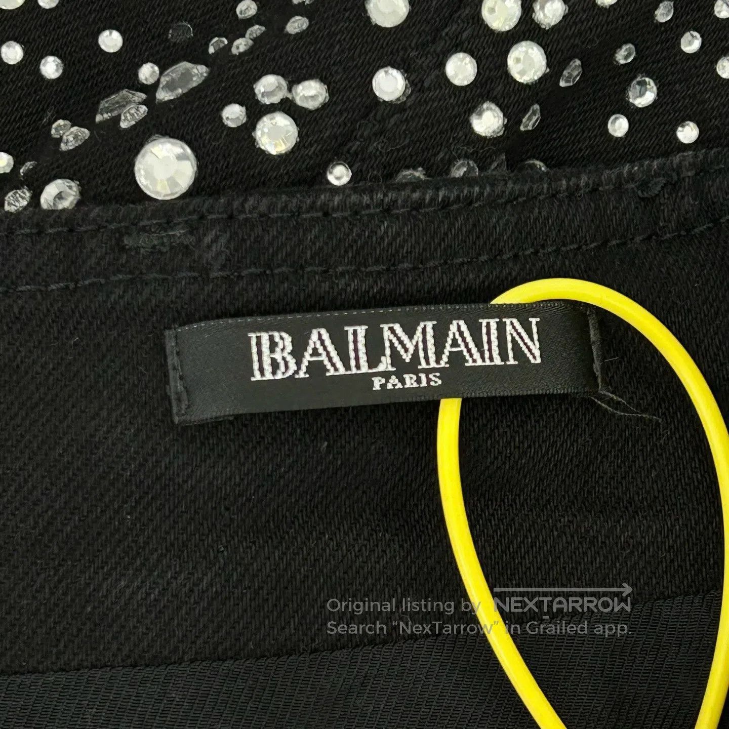 Balmain BALMAIN Heavy-duty full-length black fitted skirt with ful Size 39" - 3 Thumbnail