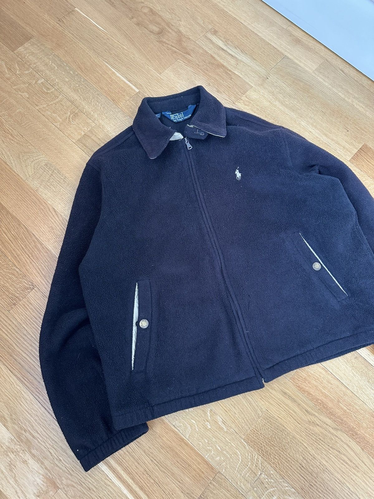 Polo Ralph Lauren Vintage Polo Ralph Lauren Zip Fleece Jacket Black Fir Logo Size US L / EU 52-54 / 3 - 5 Thumbnail
