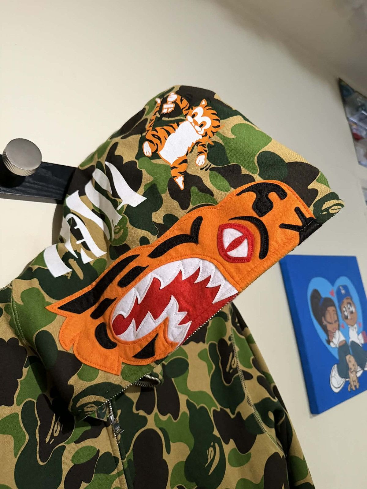 Bape BAPE Camo Tiger Full Zip Hoodie 'Green' Size US M / EU 48-50 / 2 - 3 Thumbnail