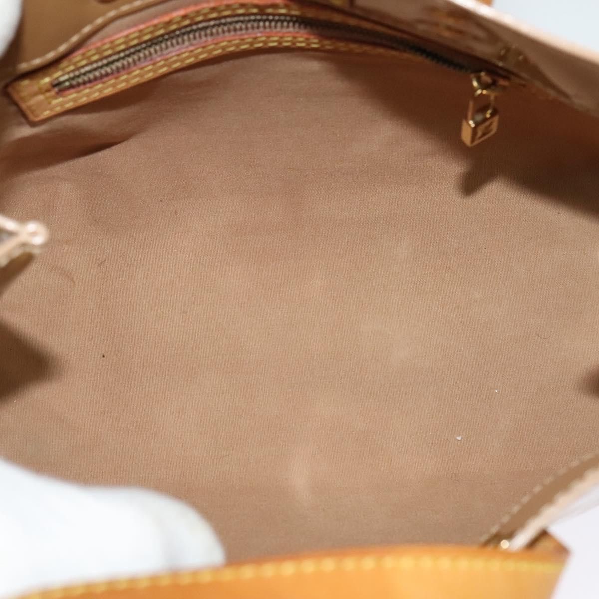 Louis Vuitton LOUIS VUITTON Monogram Vernis Reade PM Hand Bag Noisette Size ONE SIZE - 10 Thumbnail